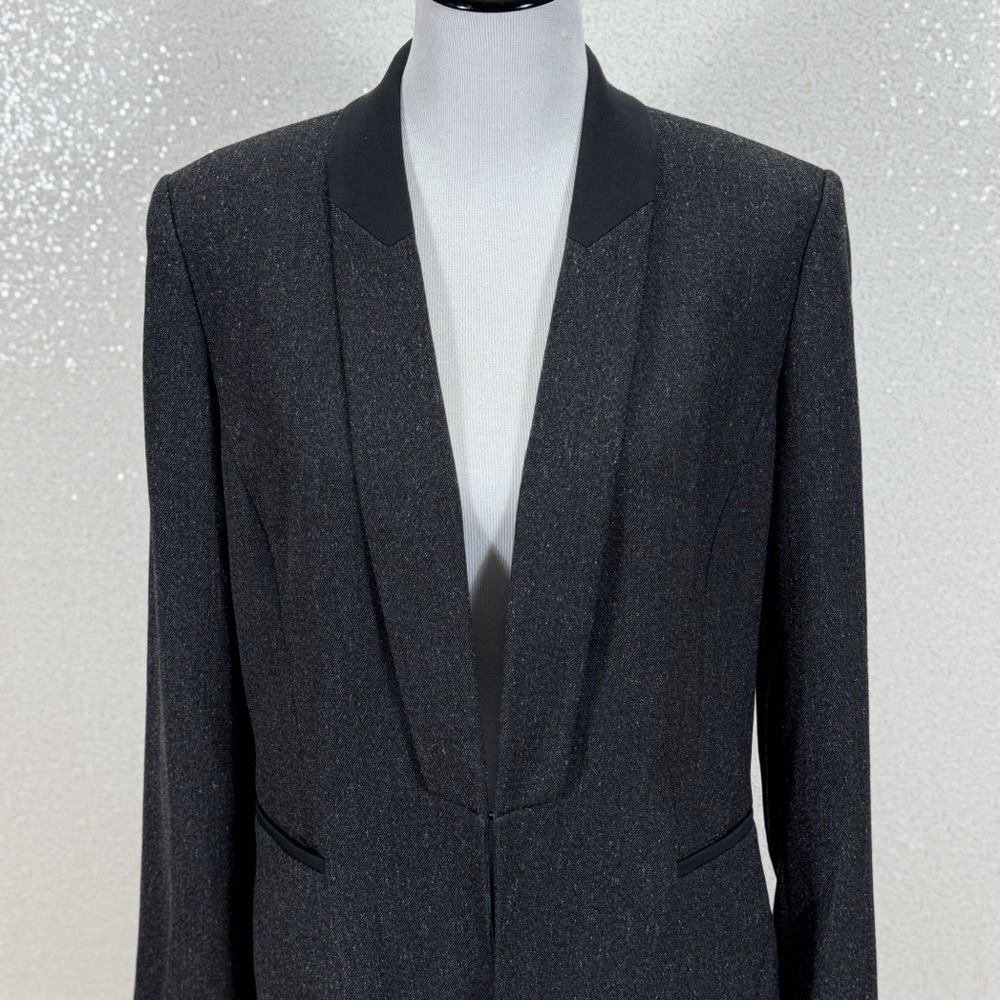 Antonio Melani Black Structured Blazer Jacket Size 14 Career Office Business - Picture 6 of 11